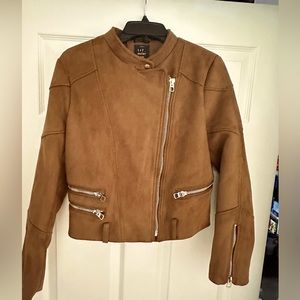 Zara leather suede jacket. No belt